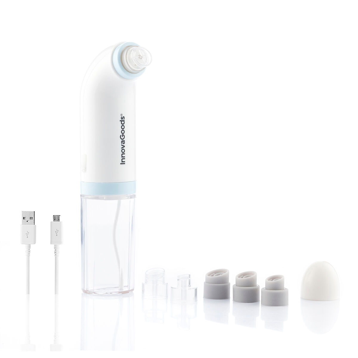 Dispozitiv reincarcabil hidraulic de curatare facial pentru impuritati Hyser InnovaGoods - 3 | YEO