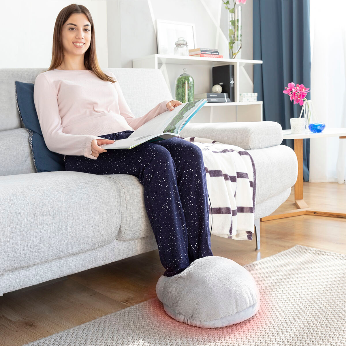 Incalzitor electric pentru picioare 2 in 1 Elewa InnovaGoods