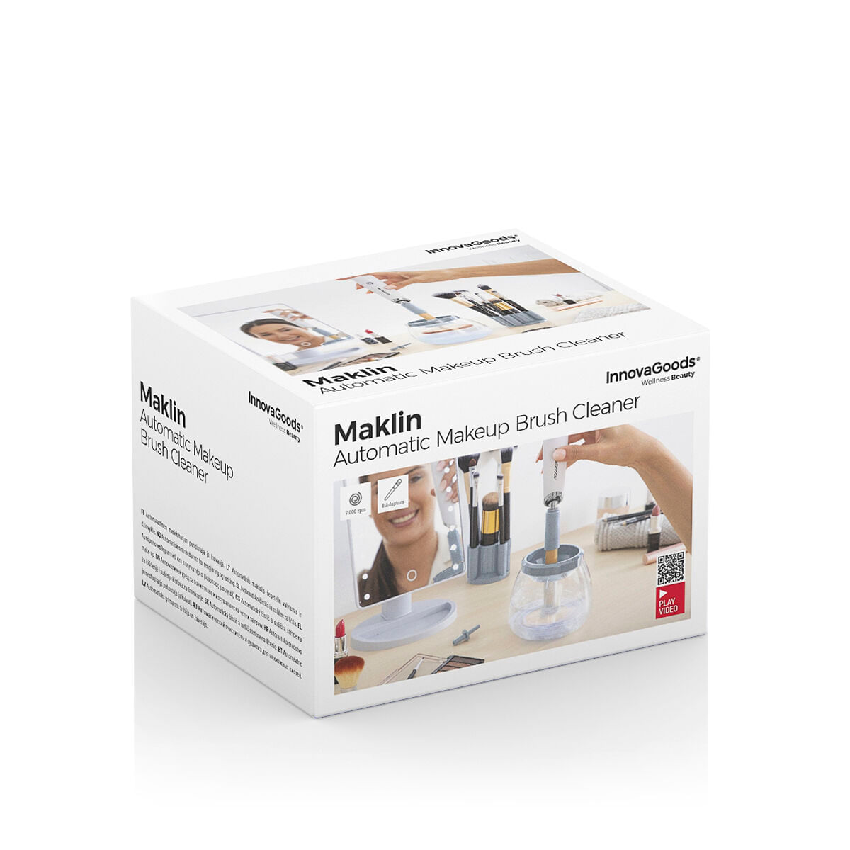 Dispozitiv de curatare si uscator automat pentru pensule de machiaj Maklin InnovaGoods - 1 | YEO