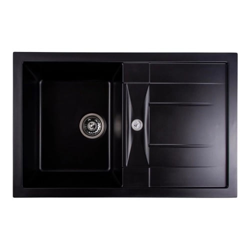 Chiuveta din compozit de granit pentru bucatarie, 776 x 496 mm — imaginea 3