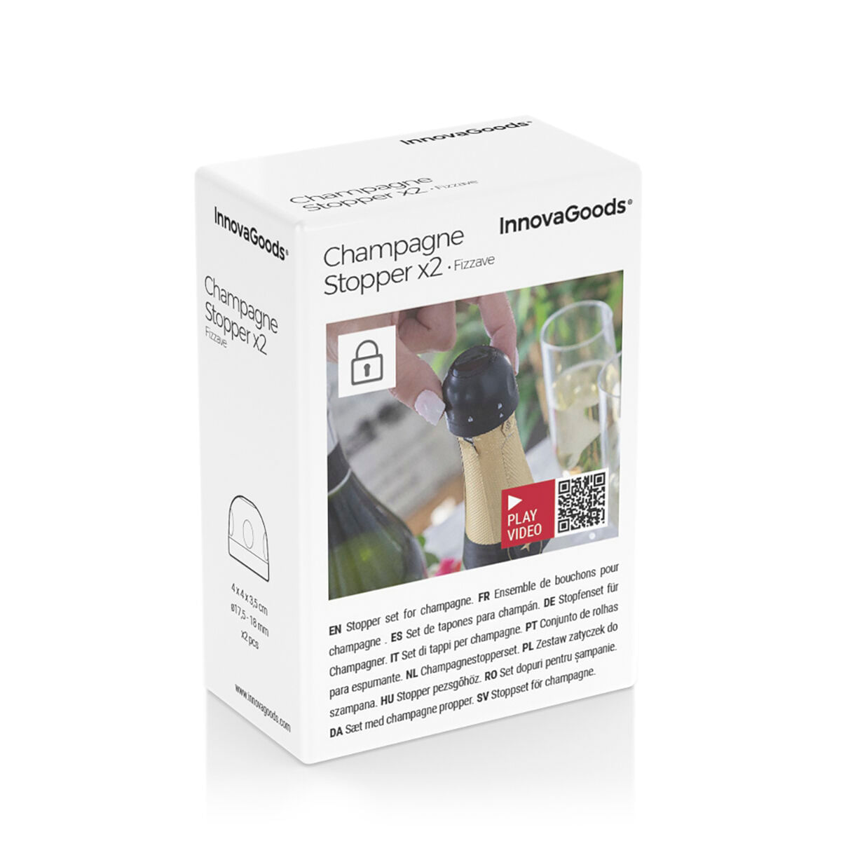 Set dopuri de sampanie Fizzave InnovaGoods Pachet de 2 de unitati - 1 | YEO