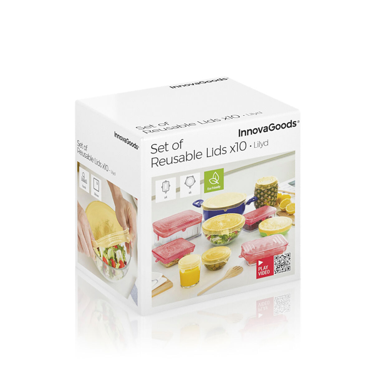 Set de 10 capace de bucatarie reutilizabile si reglabile Lilyd InnovaGoods - 1 | YEO