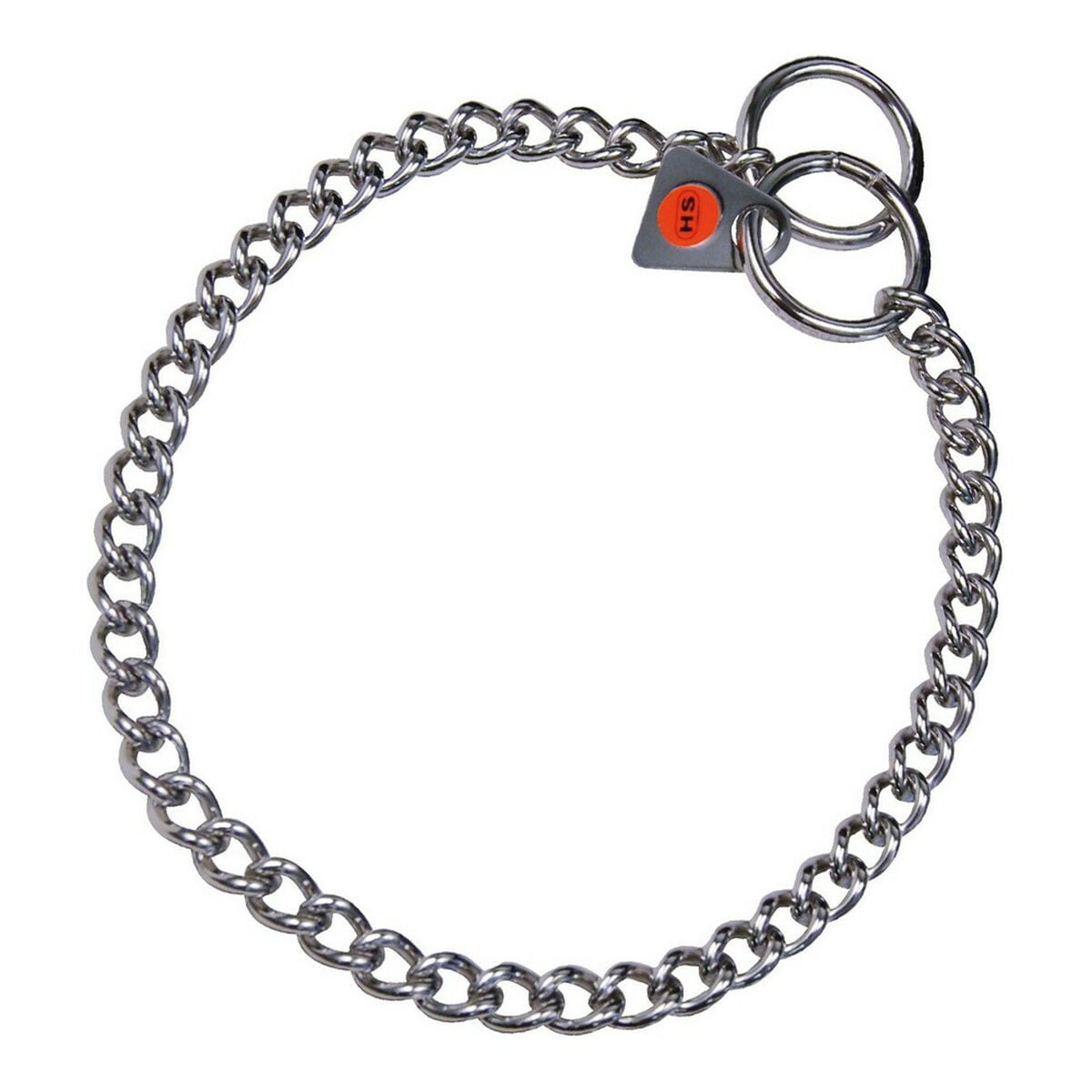 Zgarda pentru caini Hs Sprenger Argintiu 2 mm Legaturi Rasucit (35 cm)