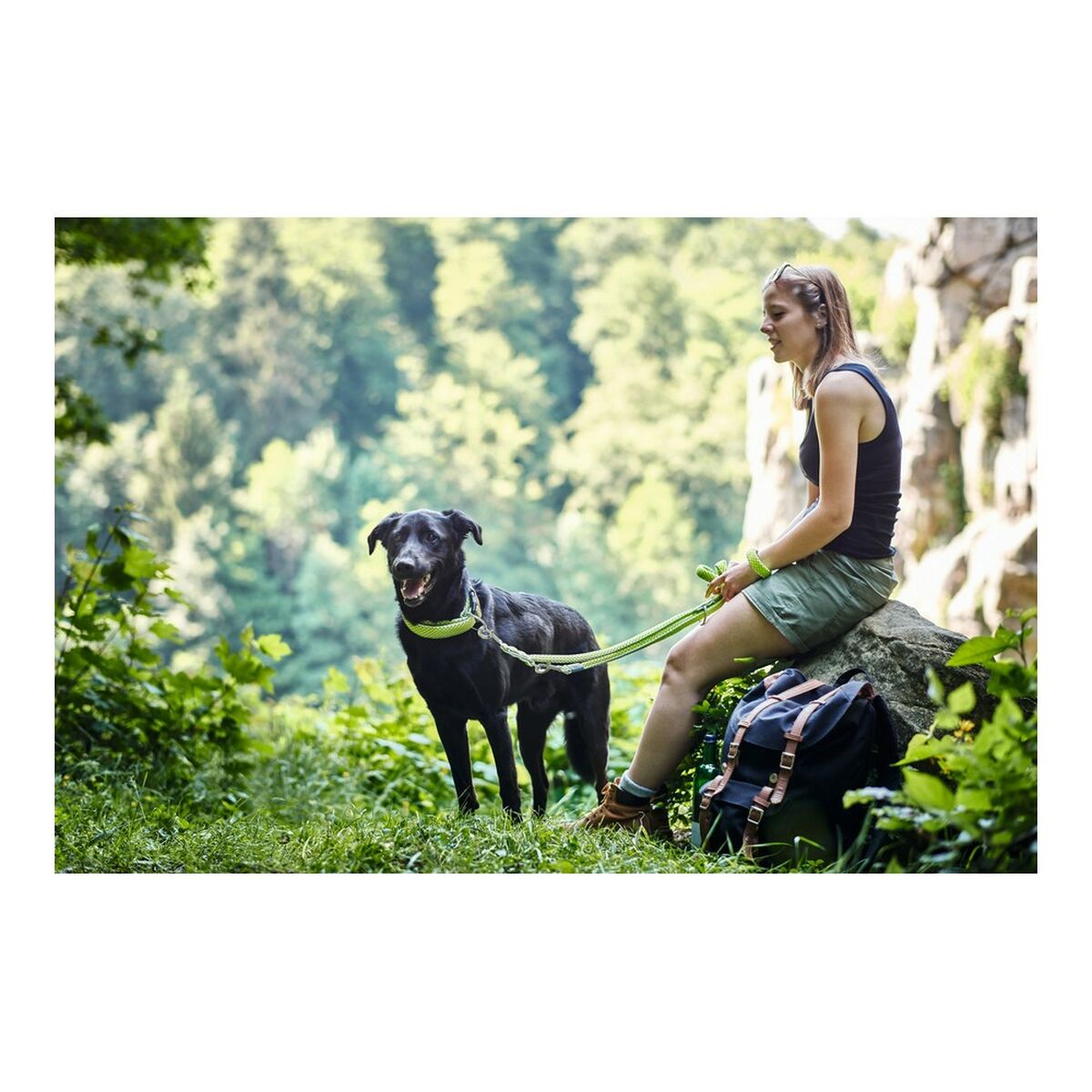 Lesa pentru caine Hunter HILO Lamaie verde (200 cm) - 1 | YEO