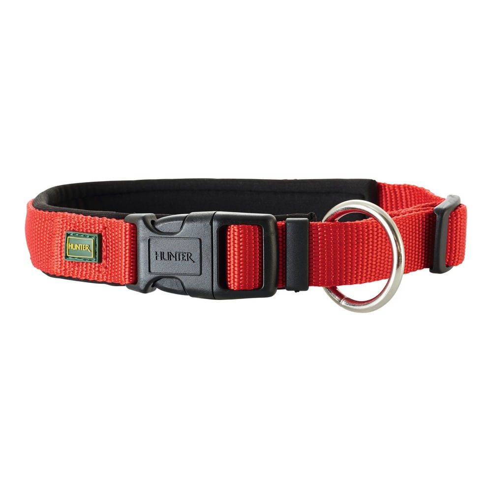 Zgarda pentru caini Hunter Neopren Vario Rosu (30-35 cm)