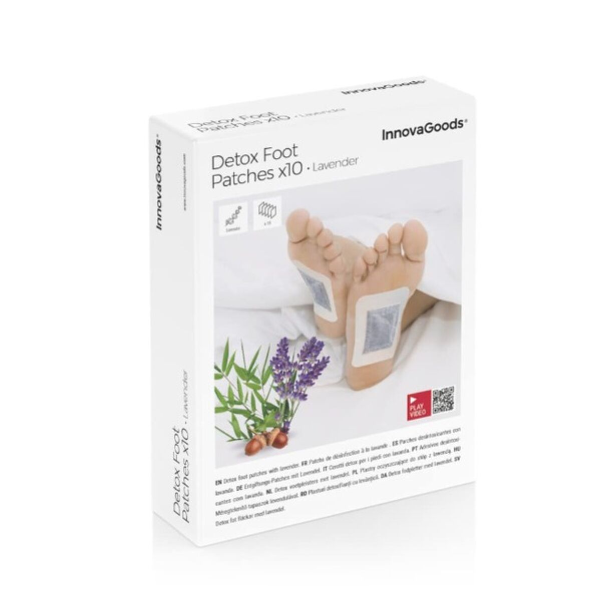 Plasturi Detoxifianti pentru Picioare Lavender InnovaGoods 10 Unitati - 1 | YEO