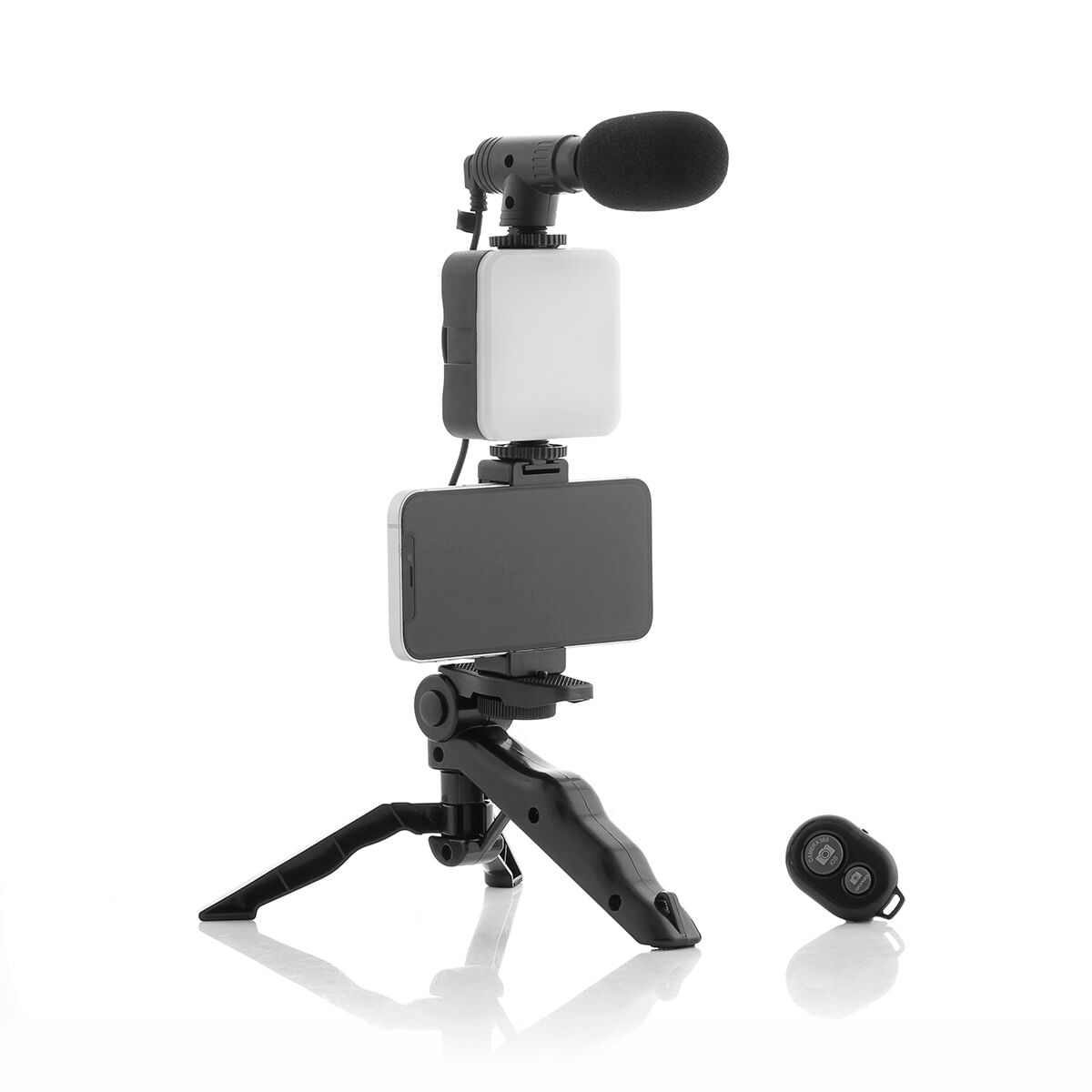 Kit de Vlogging cu lumina, microfon si telecomanda Plodni InnovaGoods 6 Piese - 5 | YEO