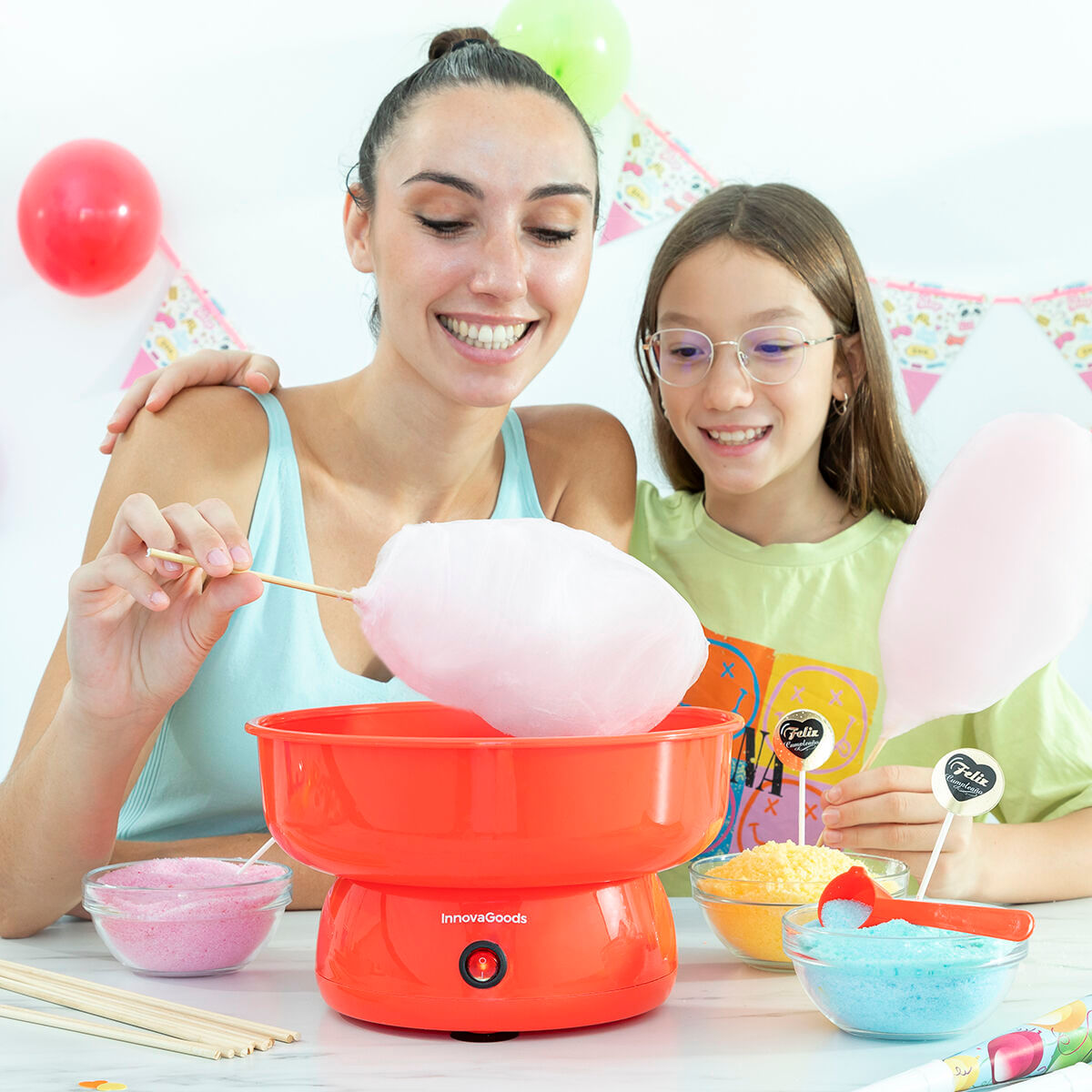 Aparat de Facut Vata de Zahar Cantty InnovaGoods