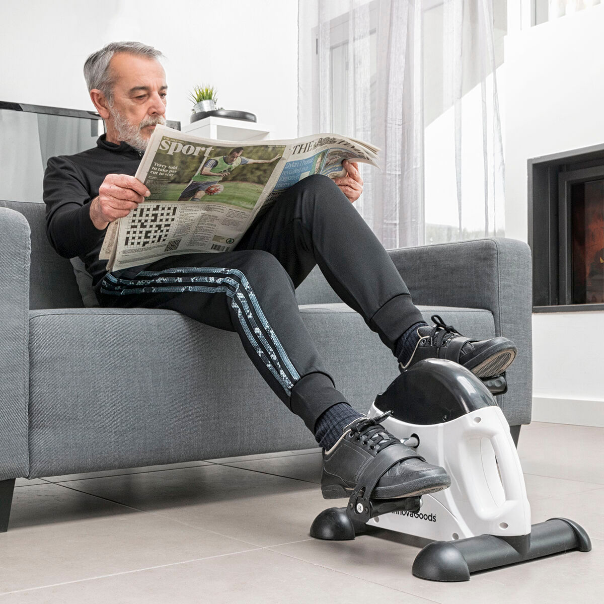 Aparat de exercitii cu pedale pentru brate si picioare Fipex InnovaGoods