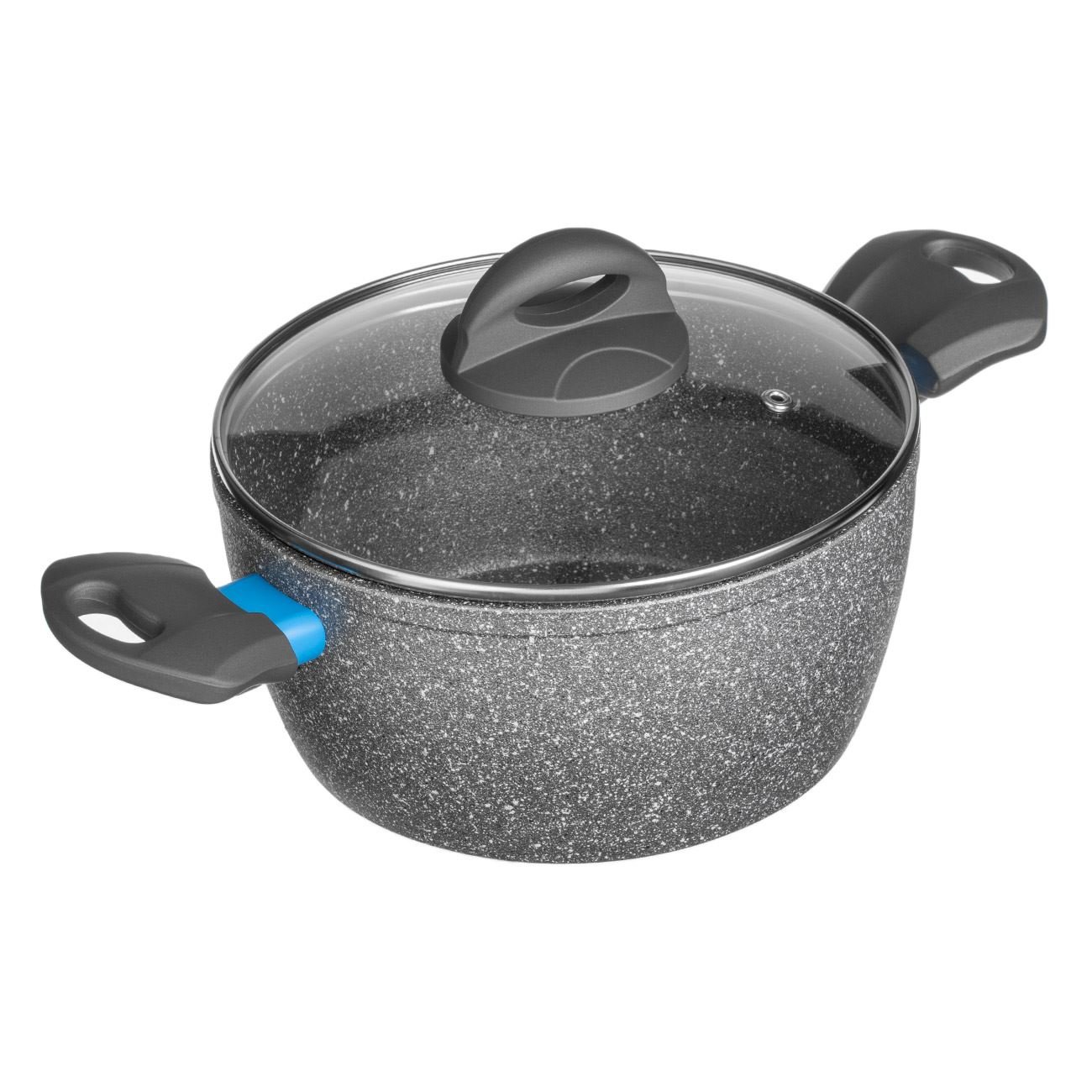 Cratita antiaderenta, 20 cm, capacitate 2,8 l, gri — imaginea 3