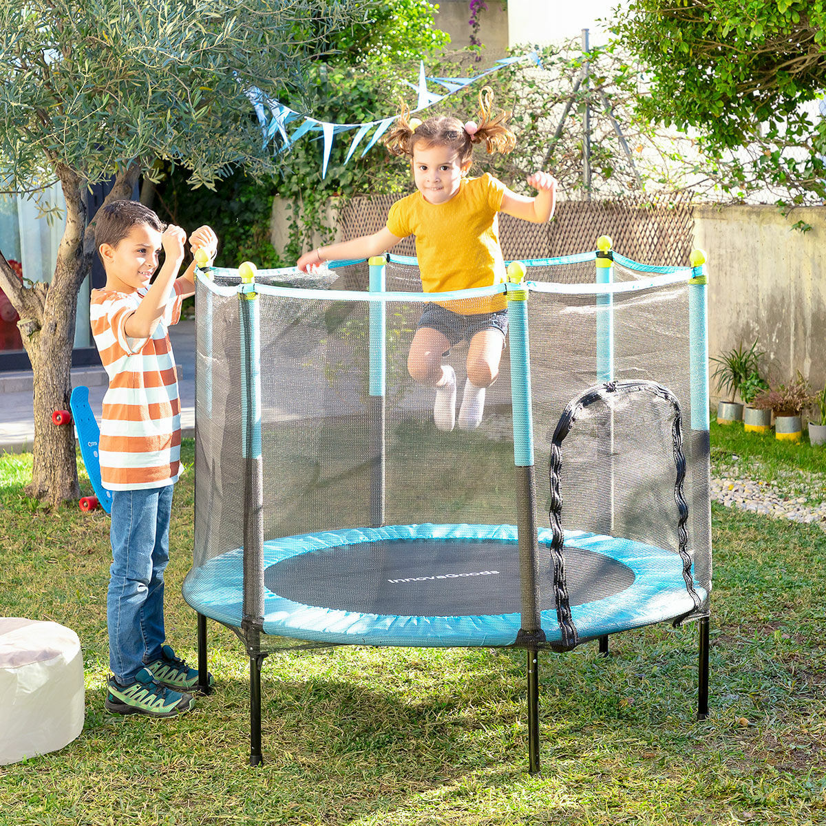 Trambulina pentru copii cu plasa de siguranta Kidine InnovaGoods
