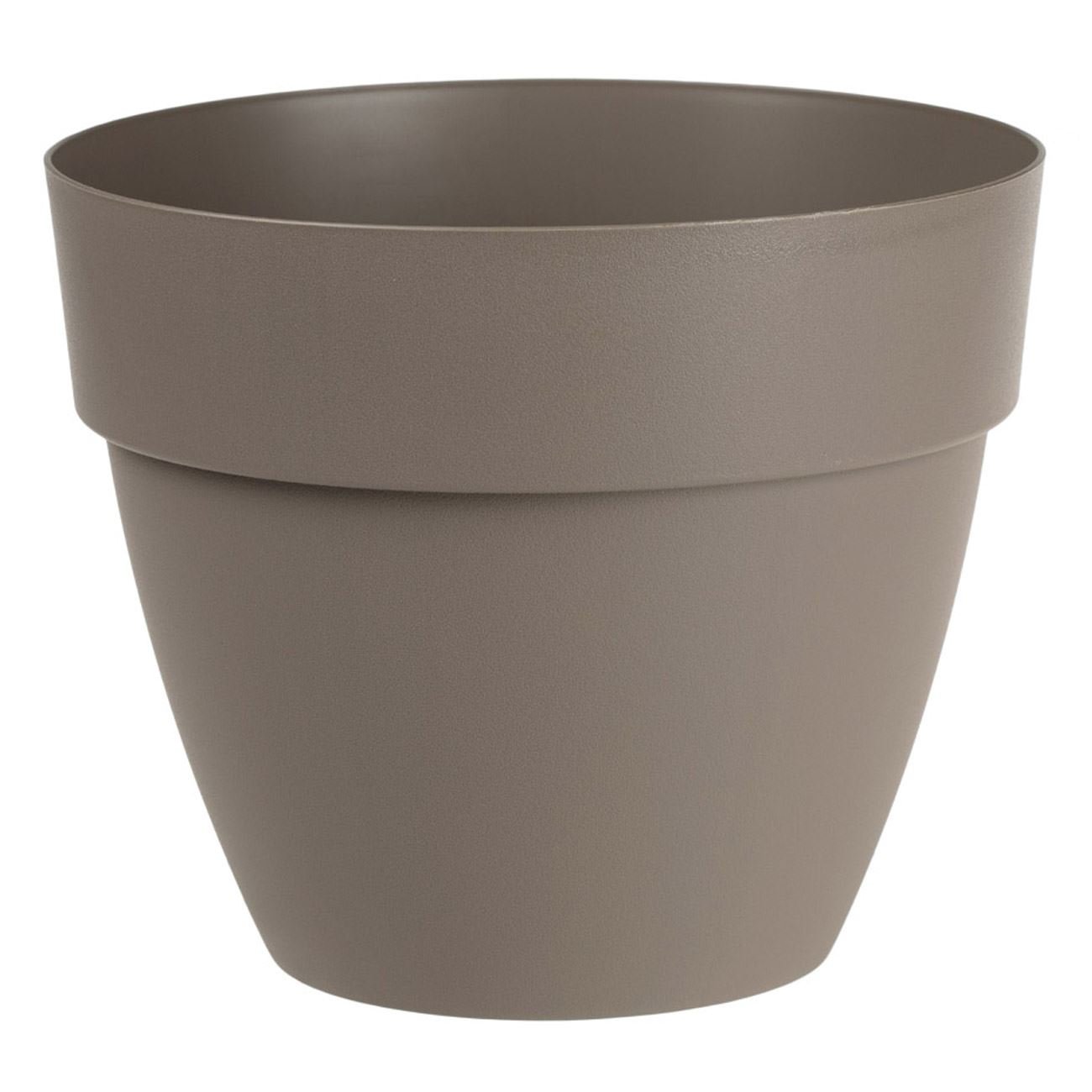 Ghiveci flori plastic, 25 x 21cm, sistem drenare, culoare mocca, capacitate 7l — imaginea 2