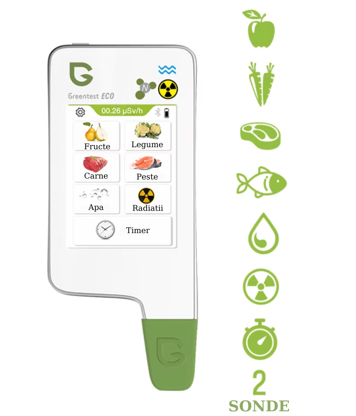 GreenTest Eco6, Aparat pentru Masurarea Nitritilor din Legume, Fructe, Carne, Peste, Testare Duritate Apa - 4 | YEO