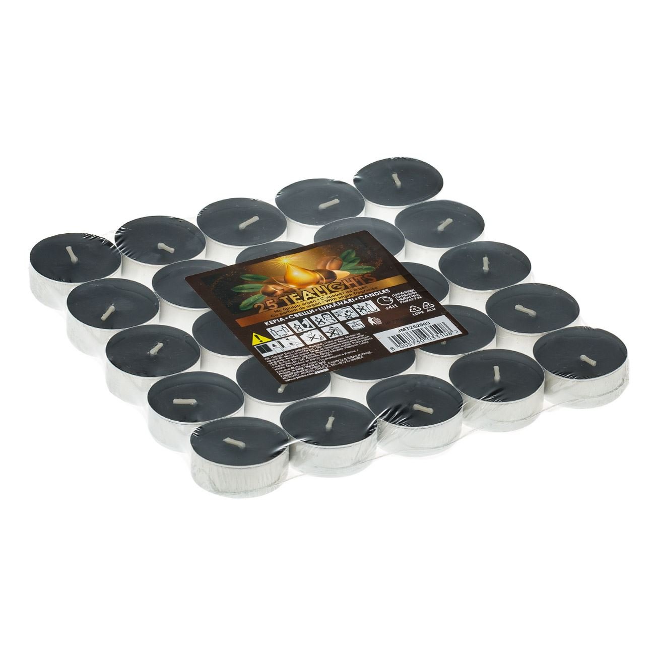 Lumanari parfumate pastila, nero alli, aroma argan, set 25 bucati, culoare negru, timp ardere 4 ore