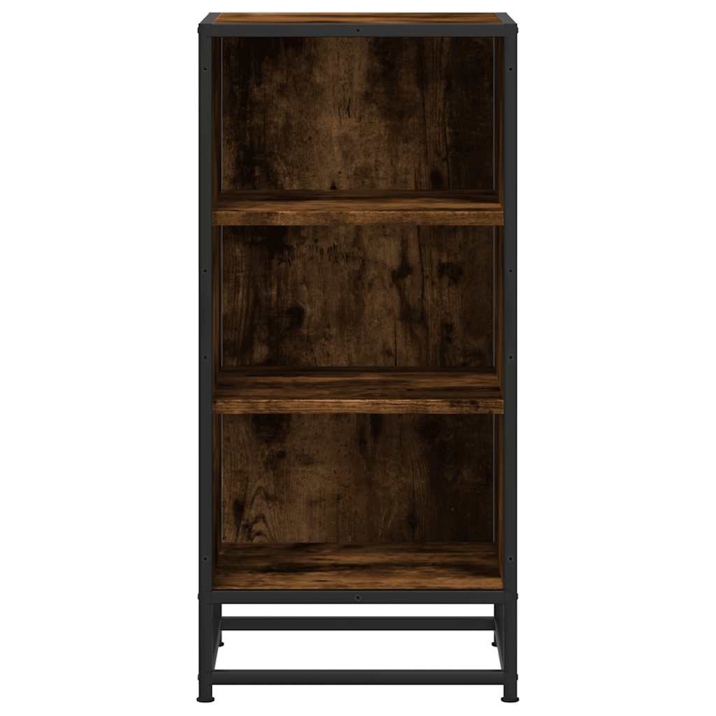 Dulap, stejar fumuriu, 35,5x35x76 cm, lemn prelucrat si metal — imaginea 4