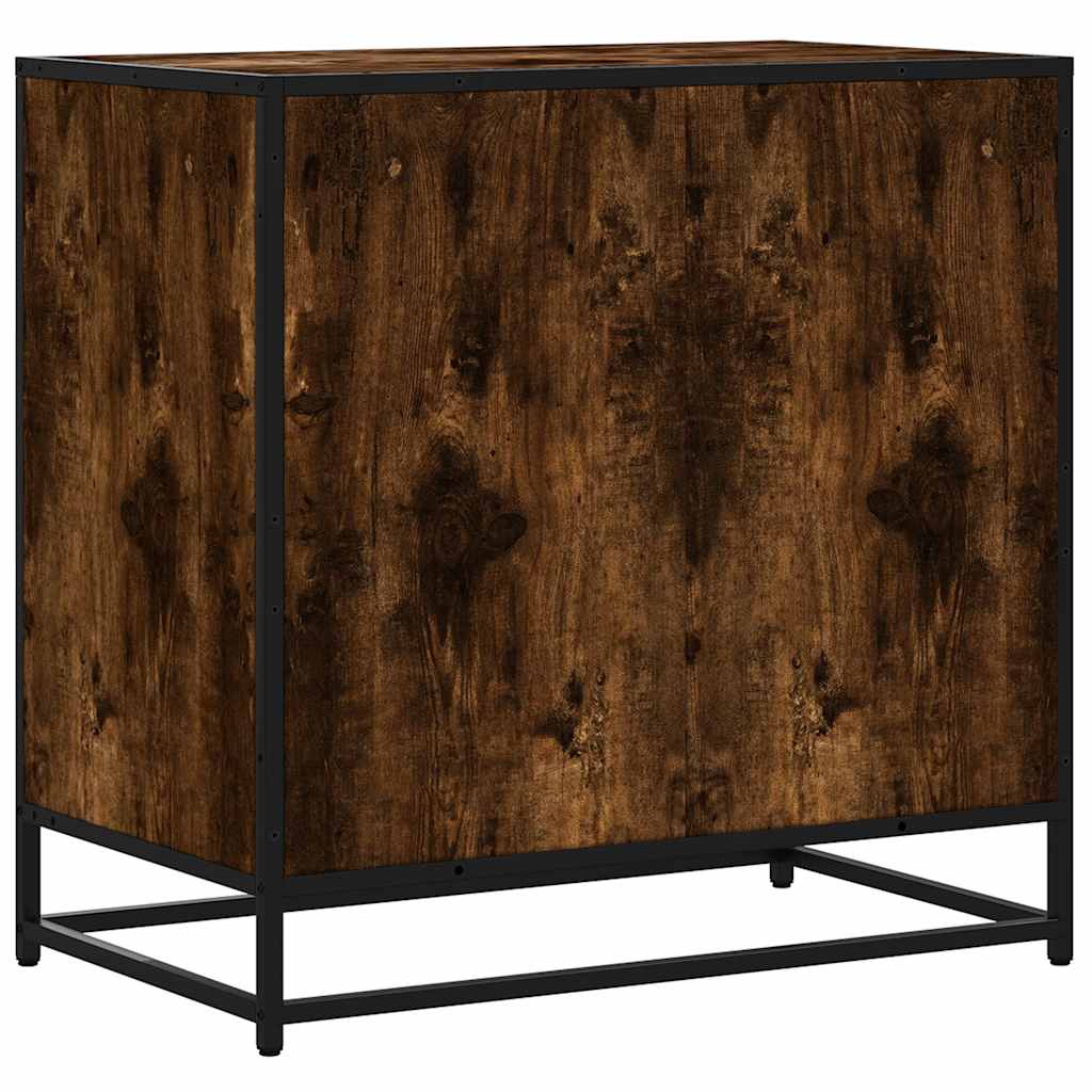 Dulap cu sertar, stejar fumuriu, 70x41x70 cm, lemn prelucrat — imaginea 7