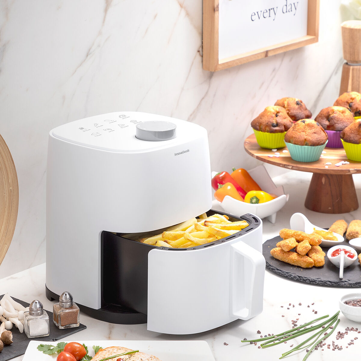 Friteuza cu Aer InnovaGoods Fryinn Lite 2000 Alb 1200 W 2 L