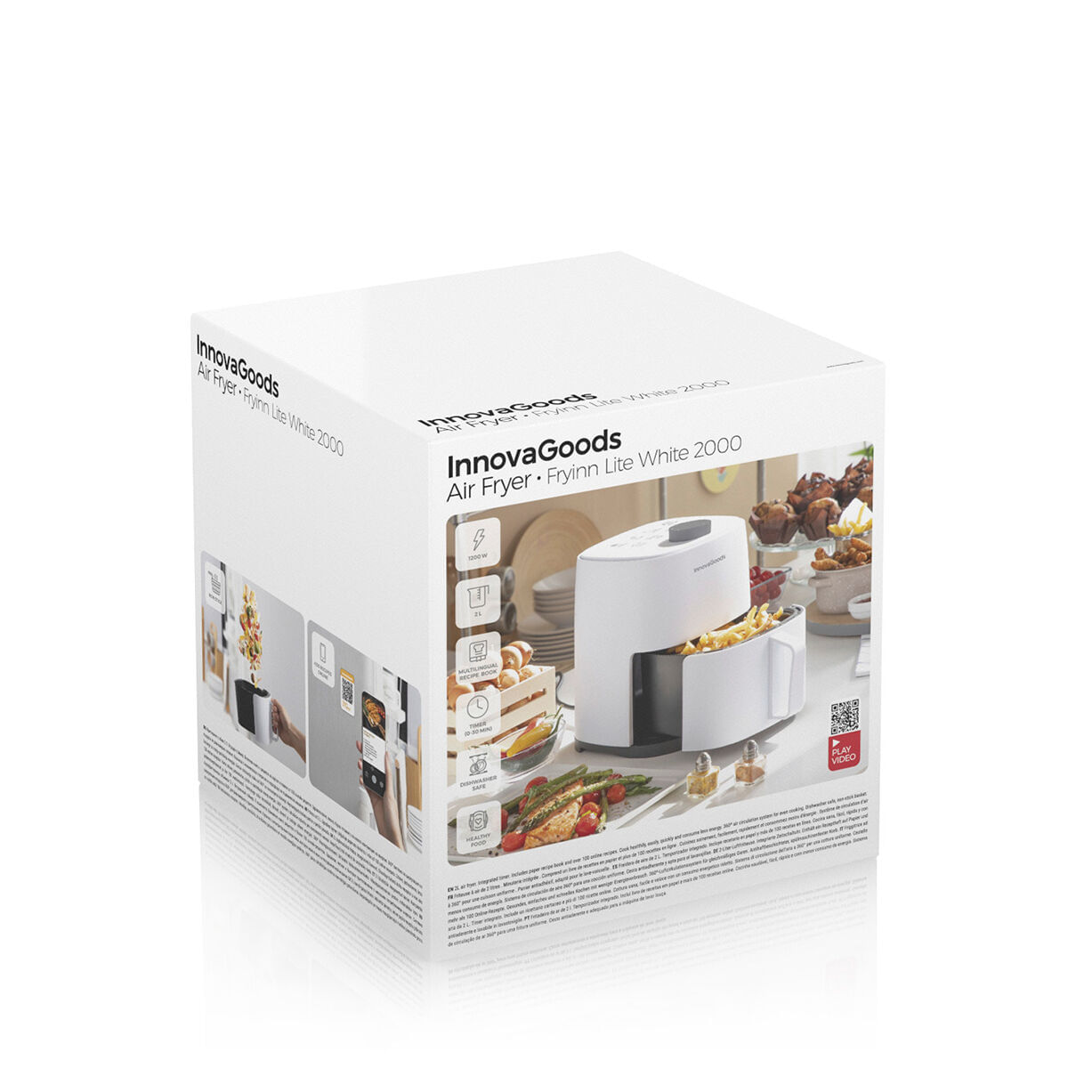 Friteuza cu Aer InnovaGoods Fryinn Lite 2000 Alb 1200 W 2 L - 1 | YEO