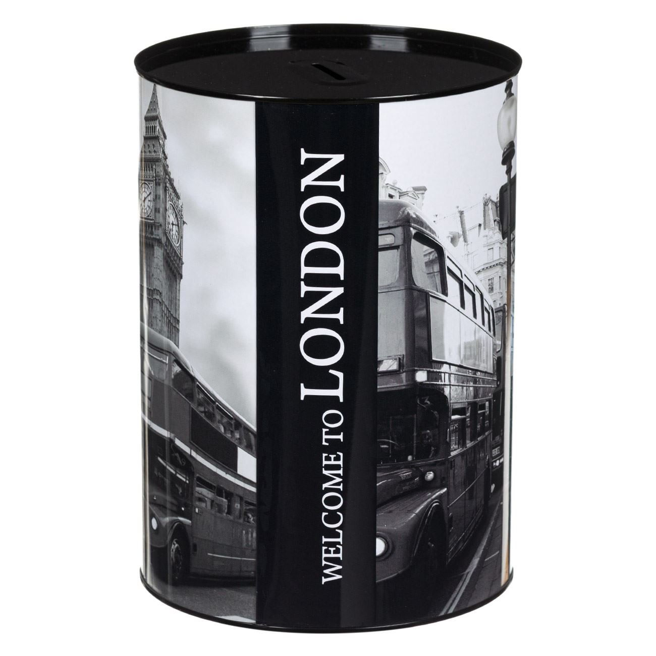 Pusculita metalica, london, negru, 16 x 21cm - 2 | YEO