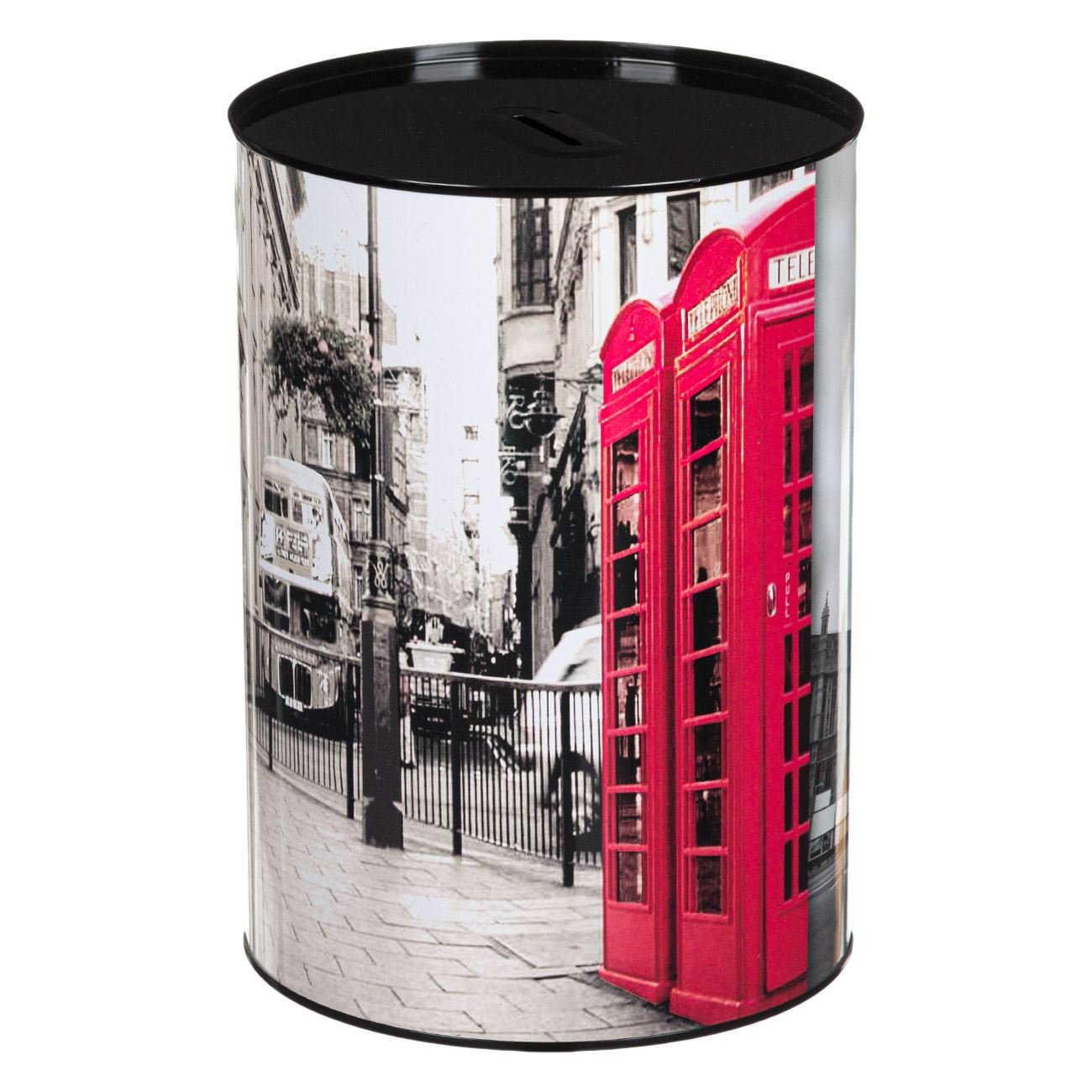 Pusculita metalica, london, negru, 16 x 21cm - 3 | YEO