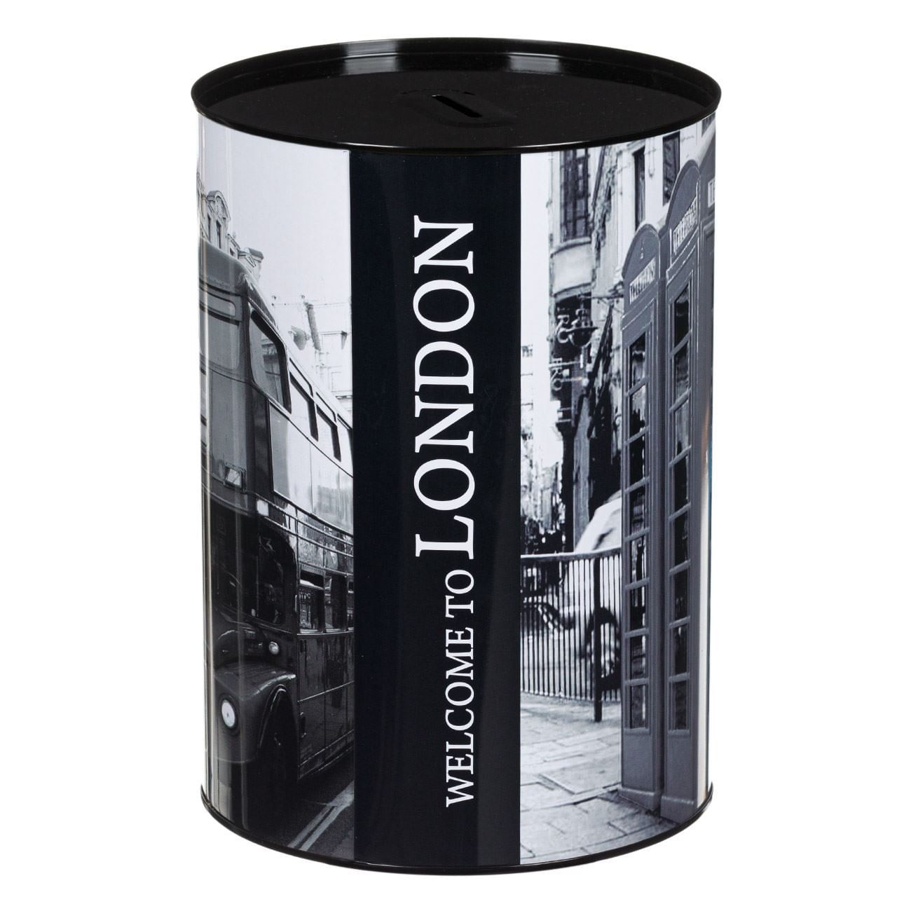 Pusculita metalica, london, negru, 16 x 21cm - 4 | YEO