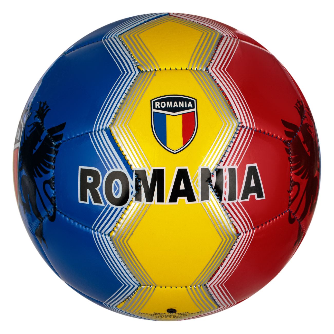 Minge fotbal, model romania, marime 5, multicolor