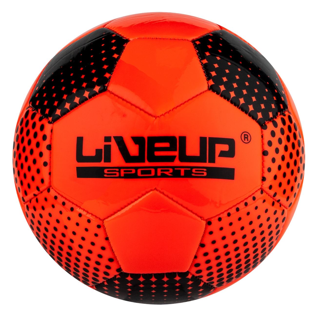 Minge fotbal liveup sports, nr. 4, portocaliu negru, low bounce