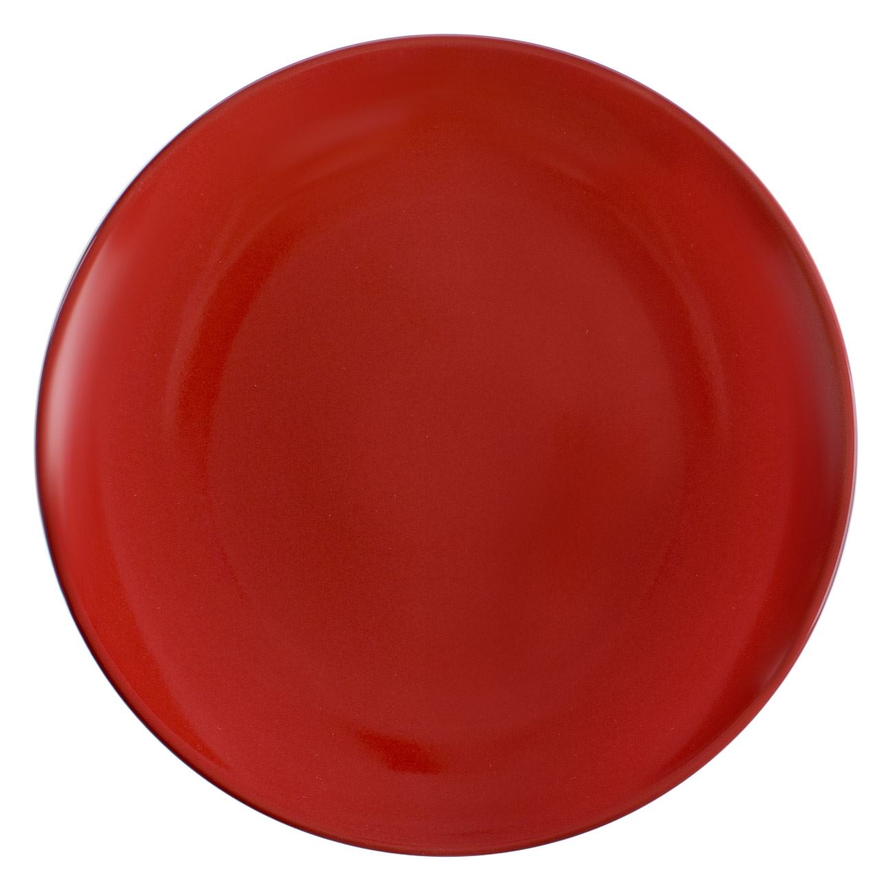 Farfurie ceramica, 19 cm, rosu, pentru fructe, potrivita pentru masina de spalat vase si cuptorul cu microunde