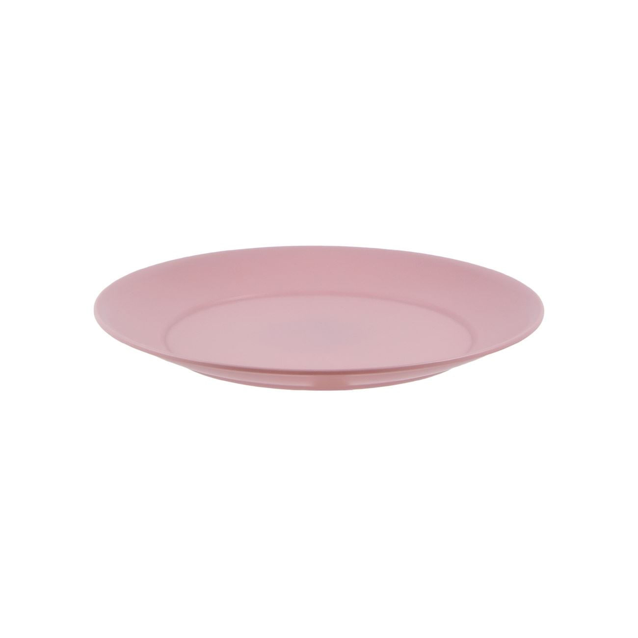 Farfurie fructe, model powder pink, plastic, diametru 20 cm