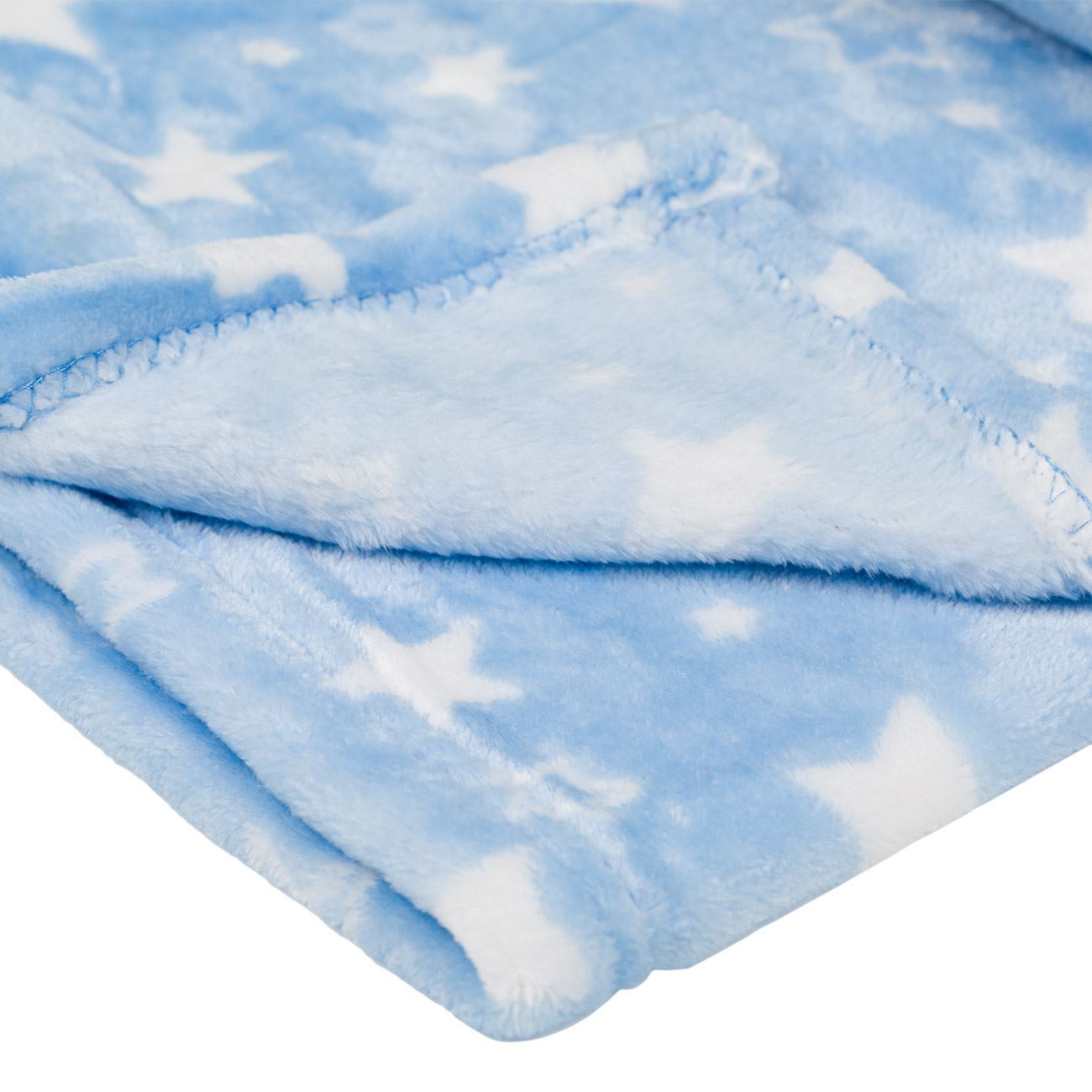 Patura bebe, model stele, culoare ciel, dimensiuni 140x 100cm - 1 | YEO