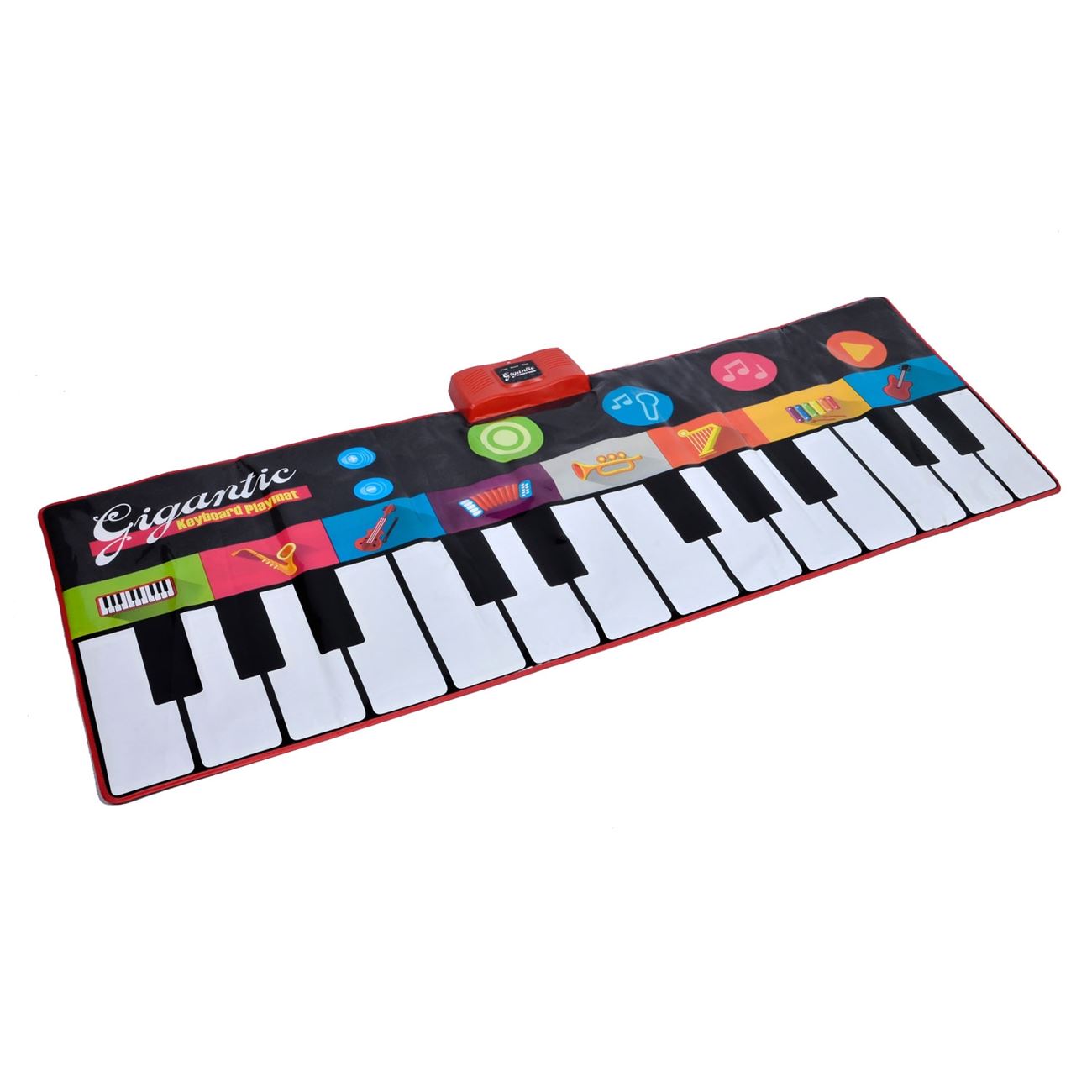 Patura interactiva pian, gigantic keyboard, 181 x 74cm, multicolor, 4 functii, 8 instrumente, volum reglabil, 10 melodii