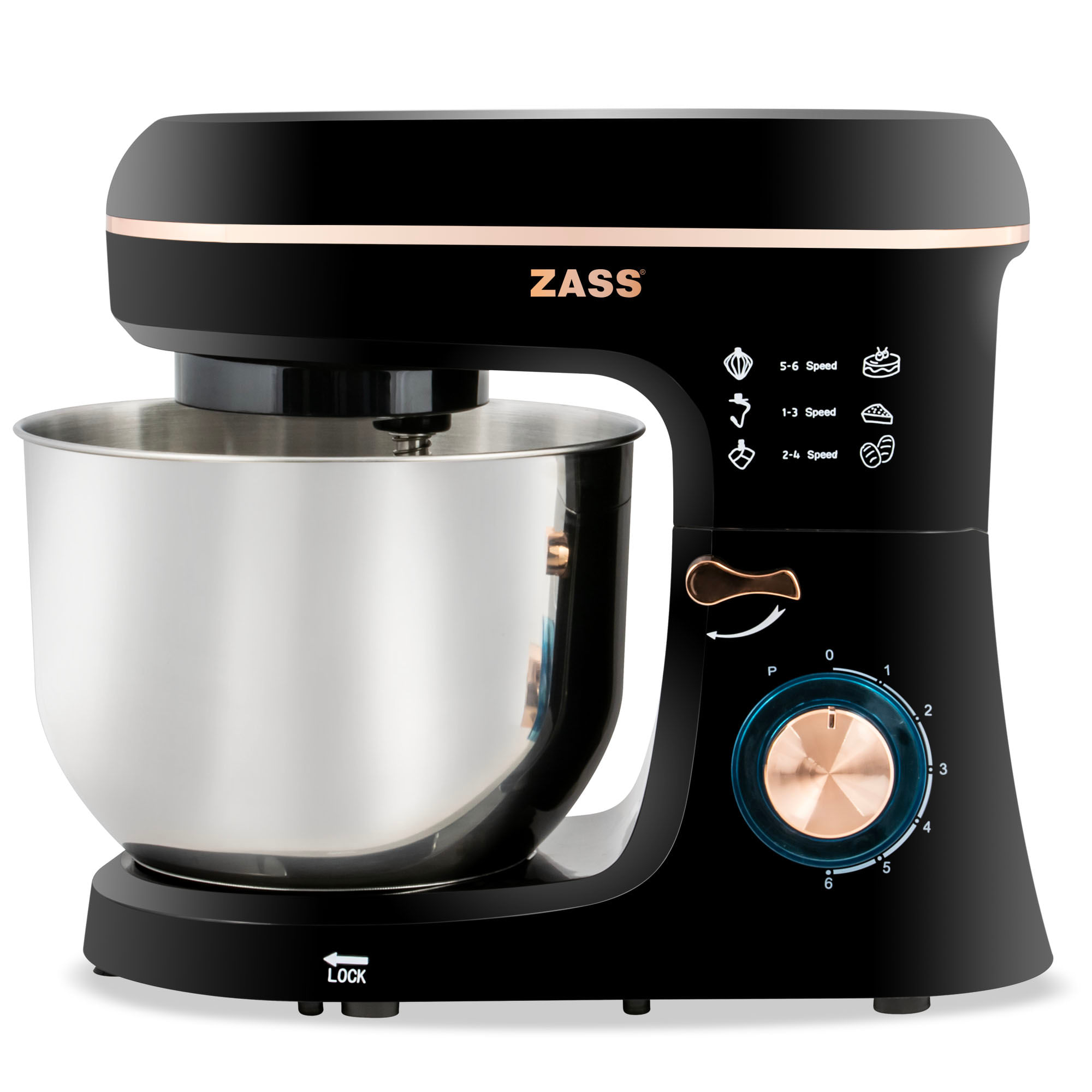 Mixer planetar ZASS Rose Gold ZPSM 20