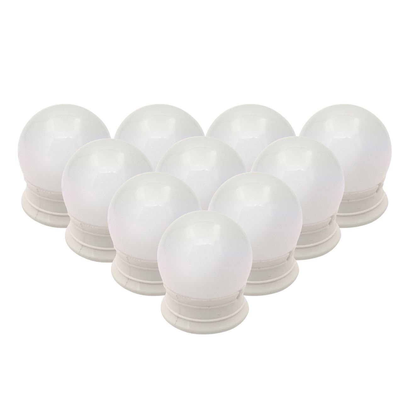 Lampi led oglinda, model boudoir, 10 becuri, intensitate reglabila, alimentare usb — imaginea 3