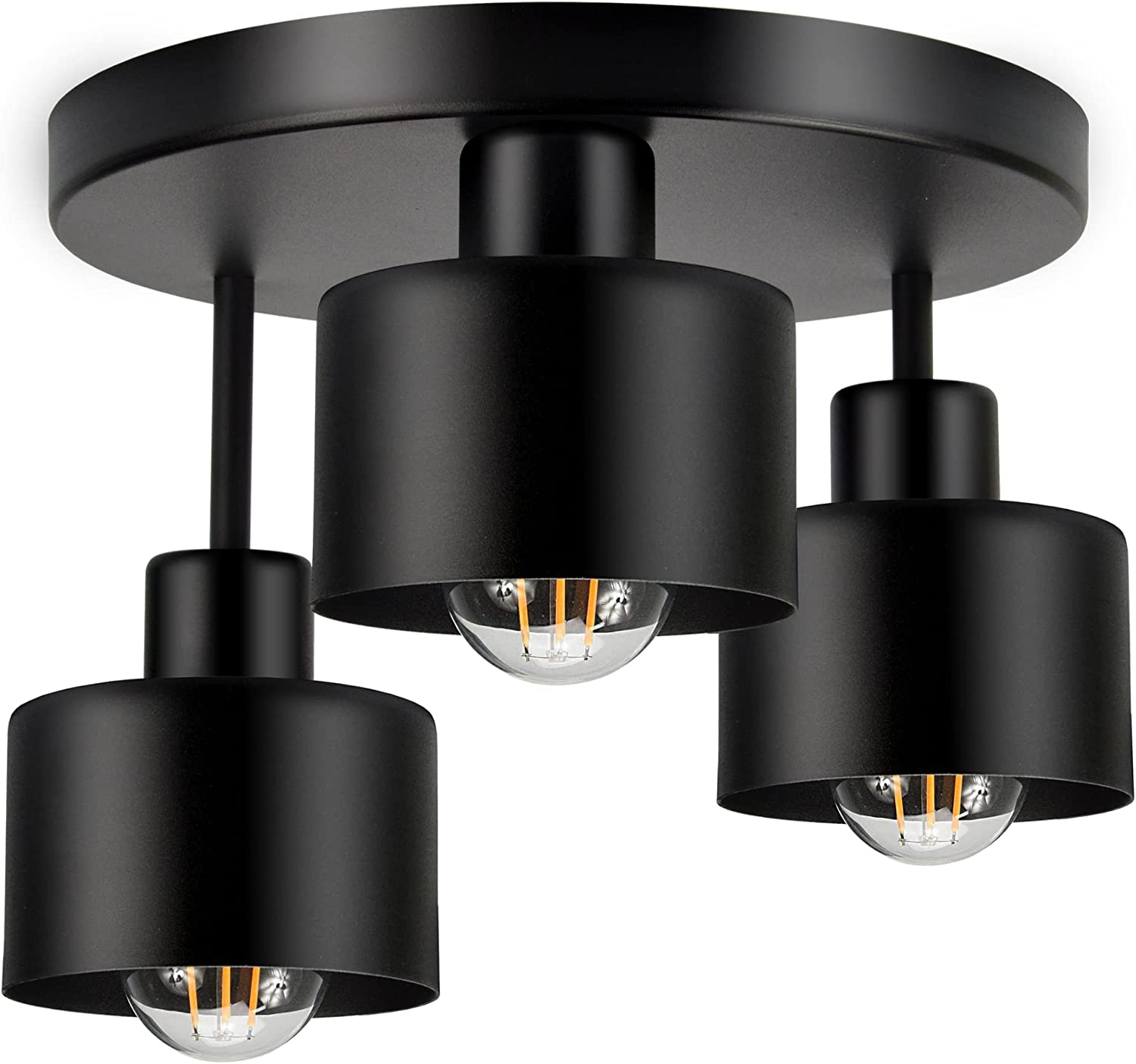 Lustra suspendata ADVITI RAMOS AD-LD-6258BE27M, 3 x E27, maxim 60W, negru
