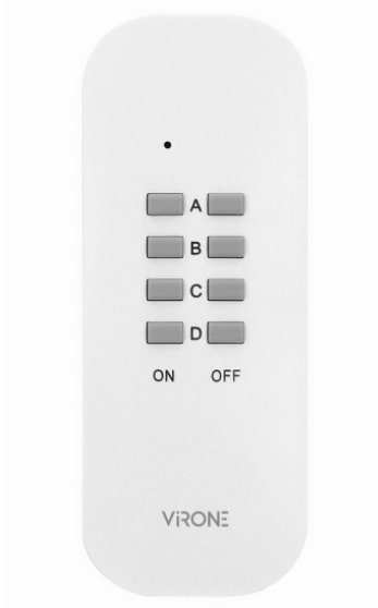 Set 3 prize wireless VIRONE RS-3(GS), 230V, 1000W, schuko, IP20, telecomanda, alb - 3 | YEO