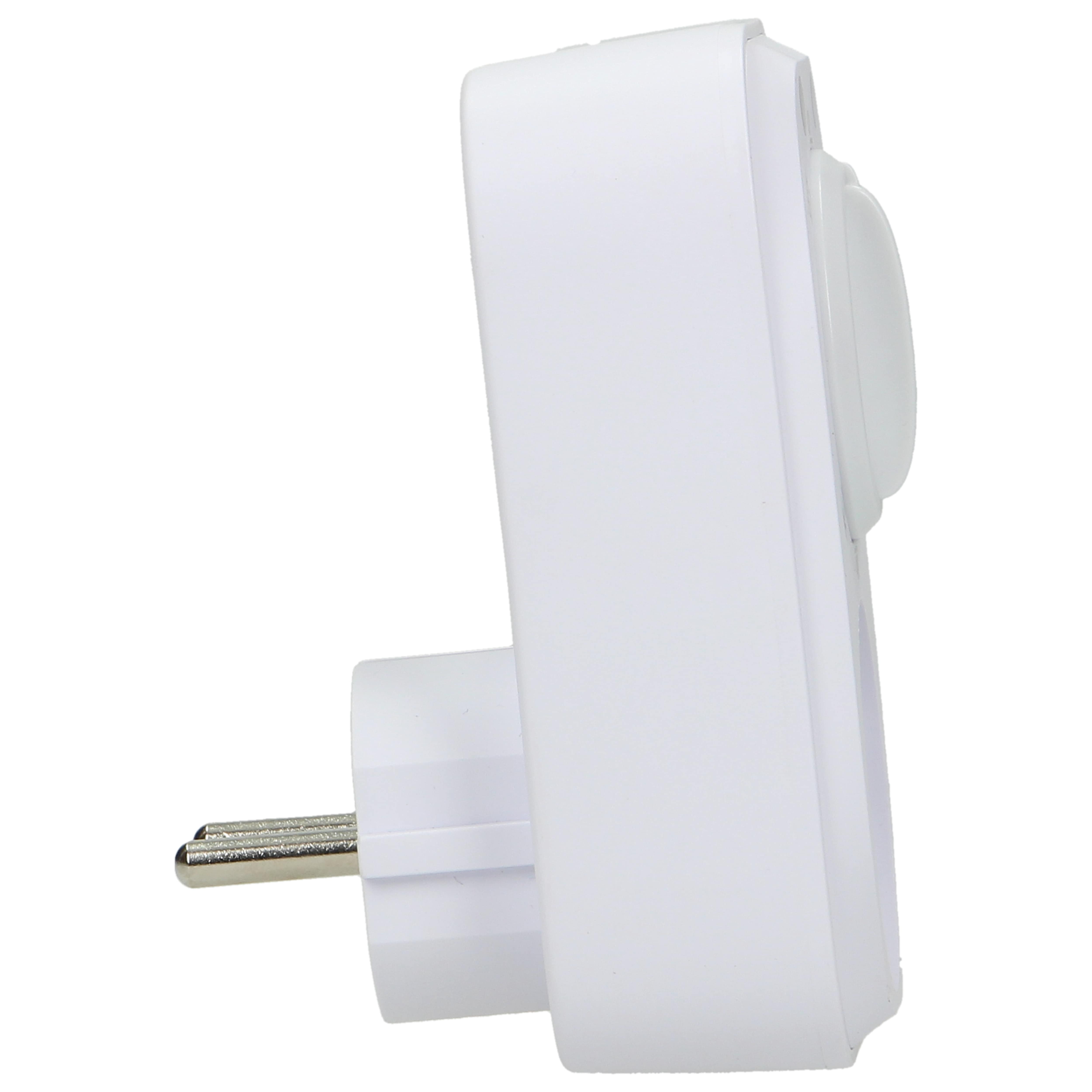 Priza programabila mecanic ORNO OR-PRE-445GS, Schuko, 3680 W, 16A, IP20, senzor crepuscular, 4 moduri de lucru, alb