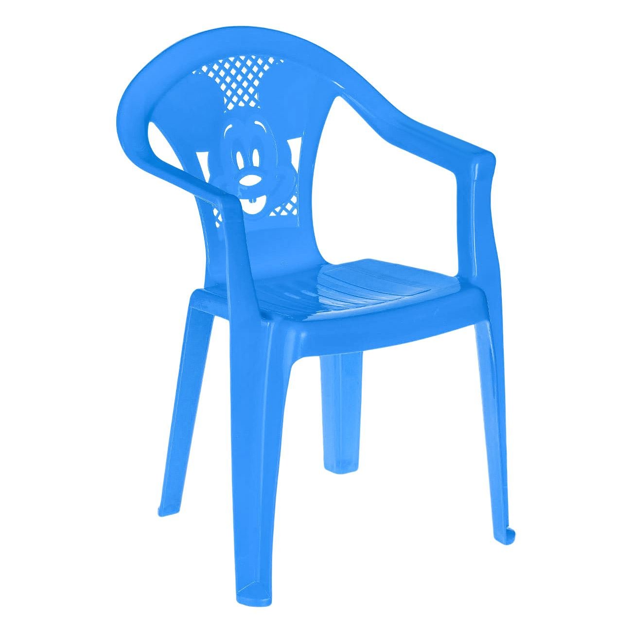 Scaun plastic, mickey, albastru, 37 x 34 x 54cm, 30kg — imaginea 2