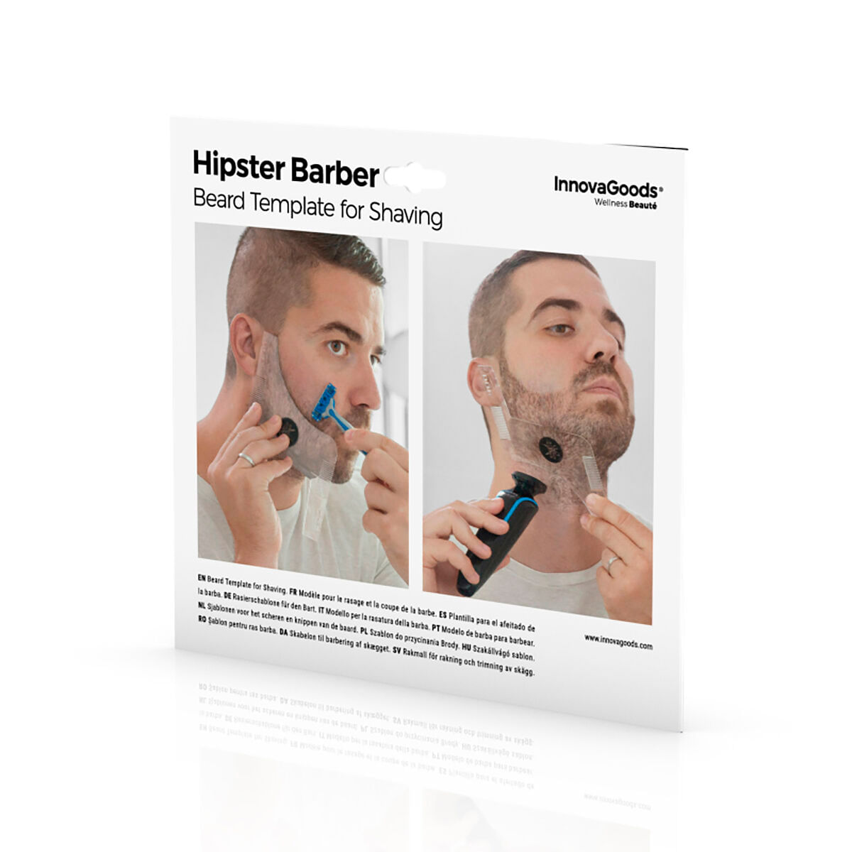 Sablonul de barba pentru barbierit Hipster Barber InnovaGoods - 1 | YEO