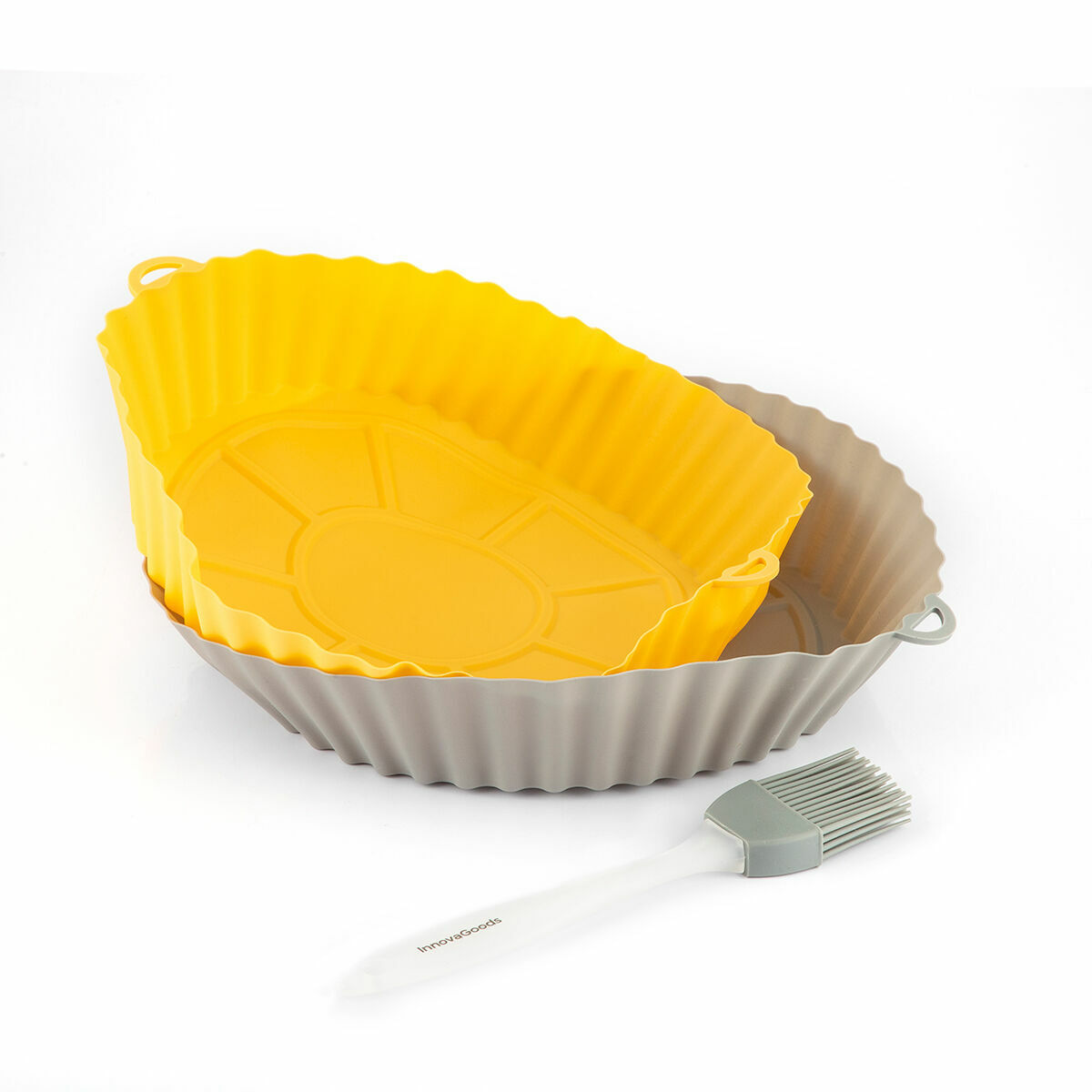 Cosuri din silicon cu perie pentru friteuze cu aer Mollicon InnovaGoods 2 Unitati - 2 | YEO