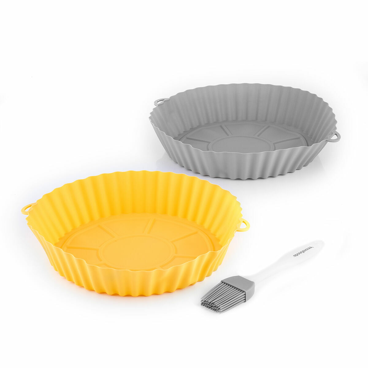 Cosuri din silicon cu perie pentru friteuze cu aer Mollicon InnovaGoods 2 Unitati - 3 | YEO