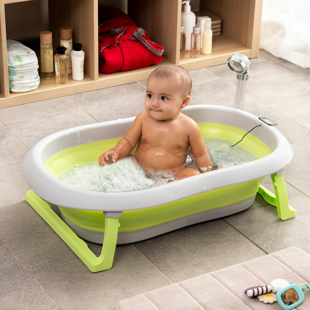 Cadita pliabila evolutiva pentru bebelusi Fovibath InnovaGoods
