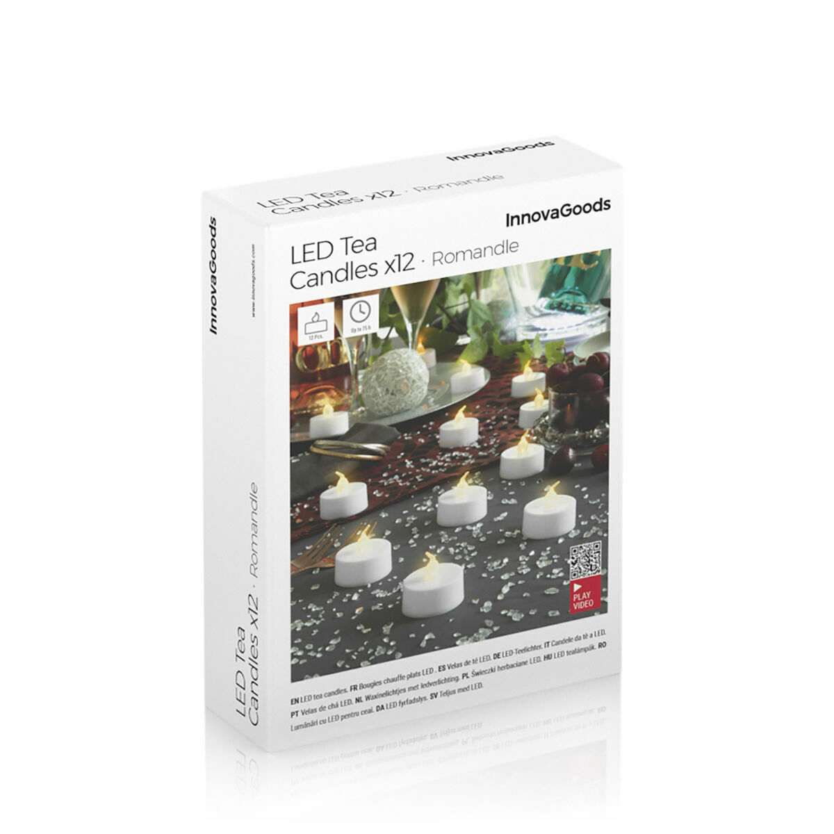 Set Lumanari de Ceai LED Romandle InnovaGoods 12 Unitati - 1 | YEO
