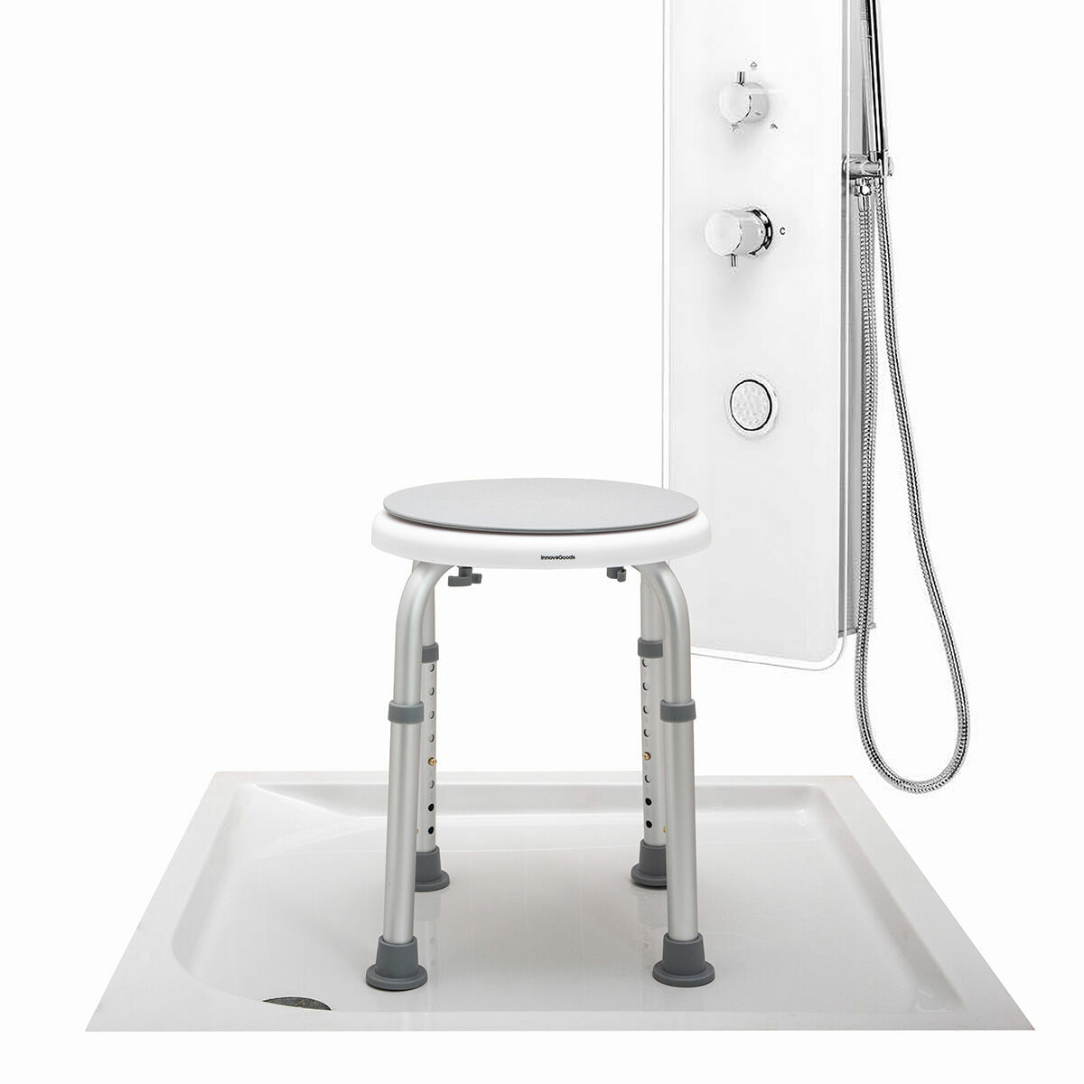 Taburet de baie rotativ si reglabil Roshawer InnovaGoods - 4 | YEO