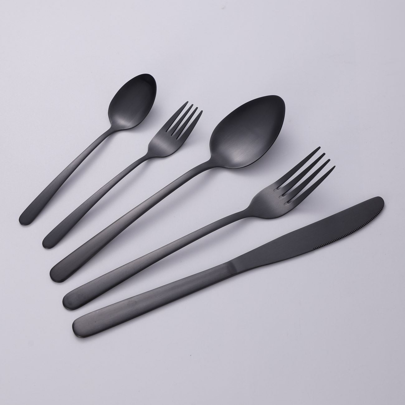 Set 2 cutite de masa, negru, otel inoxidabil, 23 cm — imaginea 3