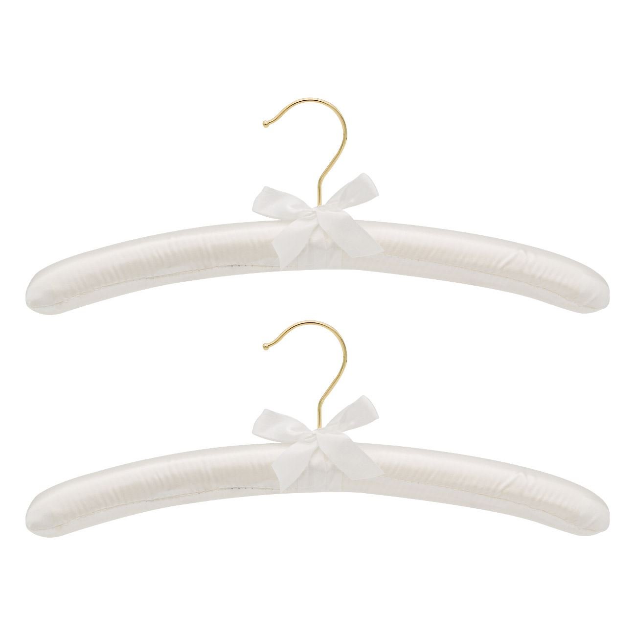Set umerase, satin, 38cm, 2 bucati, alb - 1 | YEO