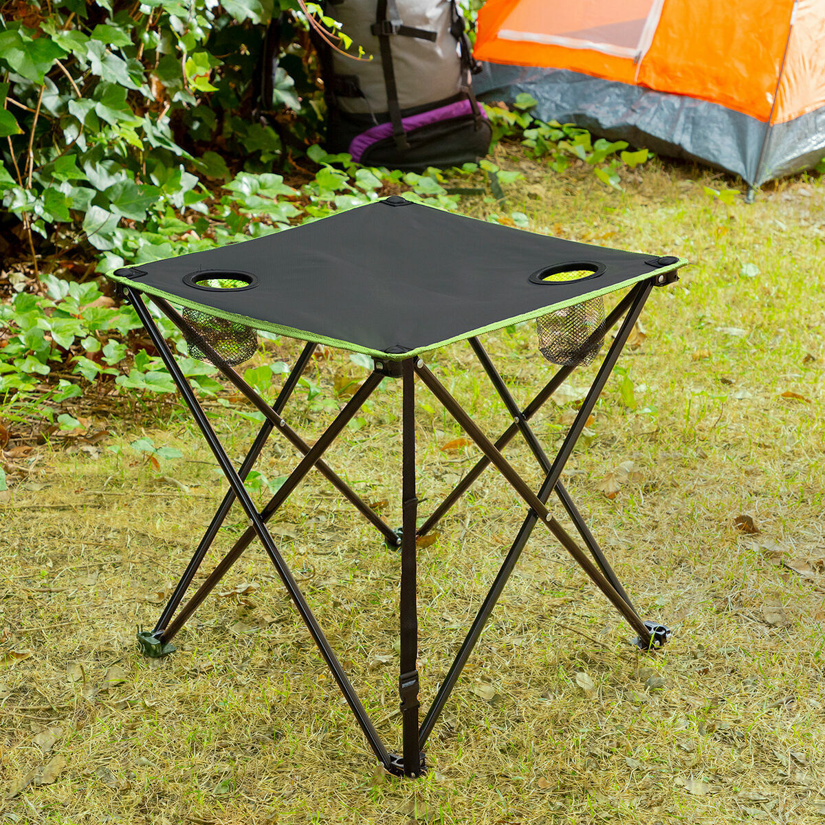 Masa de camping textila pliabila cu husa Cafolby InnovaGoods
