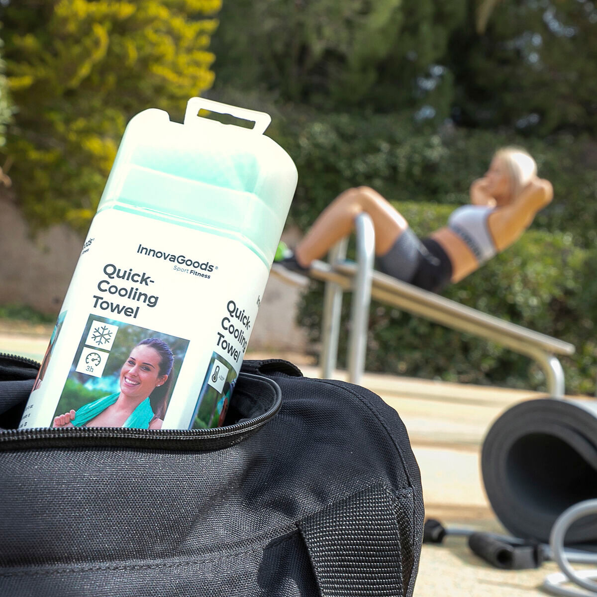 Prosop de sport cu racire instantanee efect gheata InnovaGoods - 5 | YEO