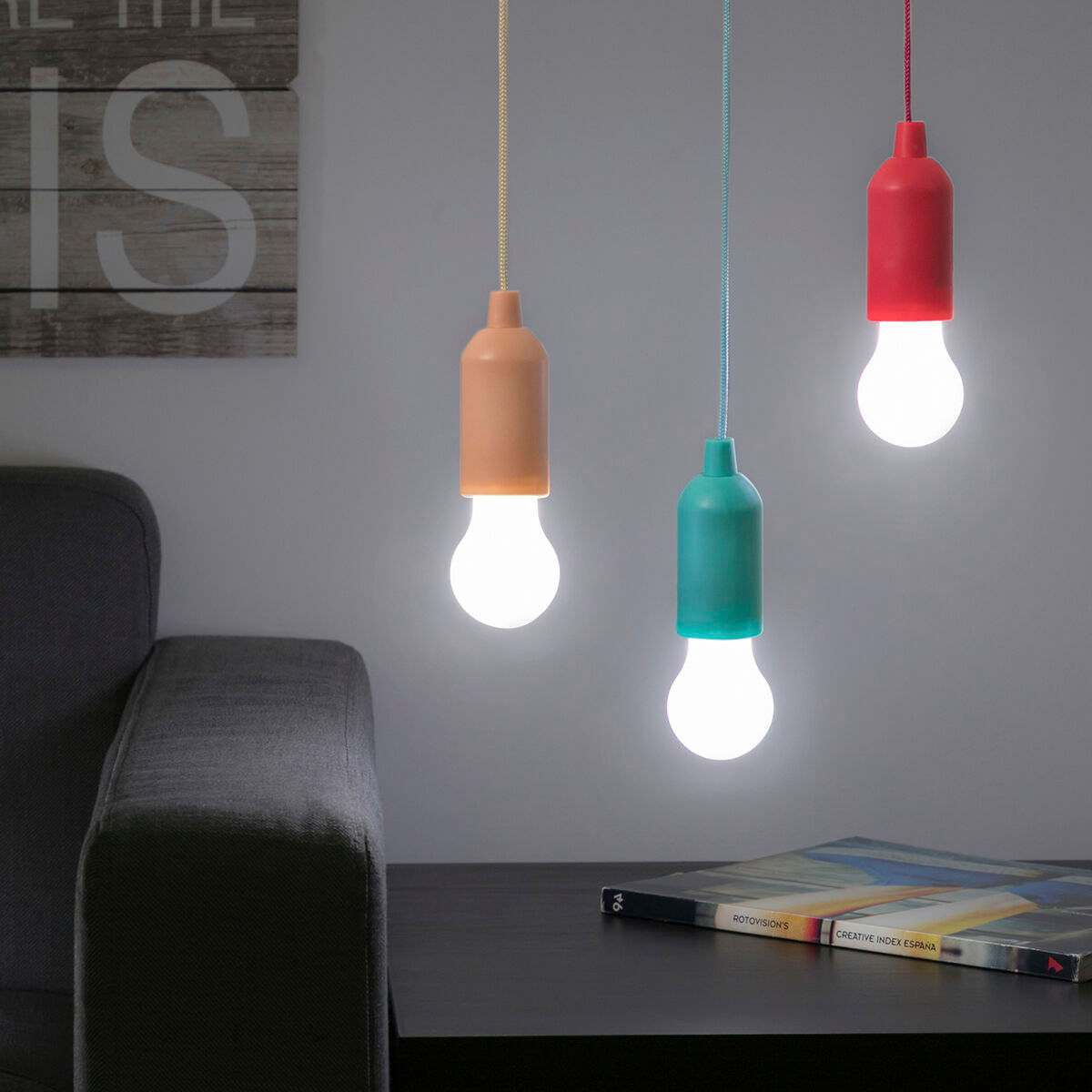 Bec LED Portabil cu Snur Bulby InnovaGoods