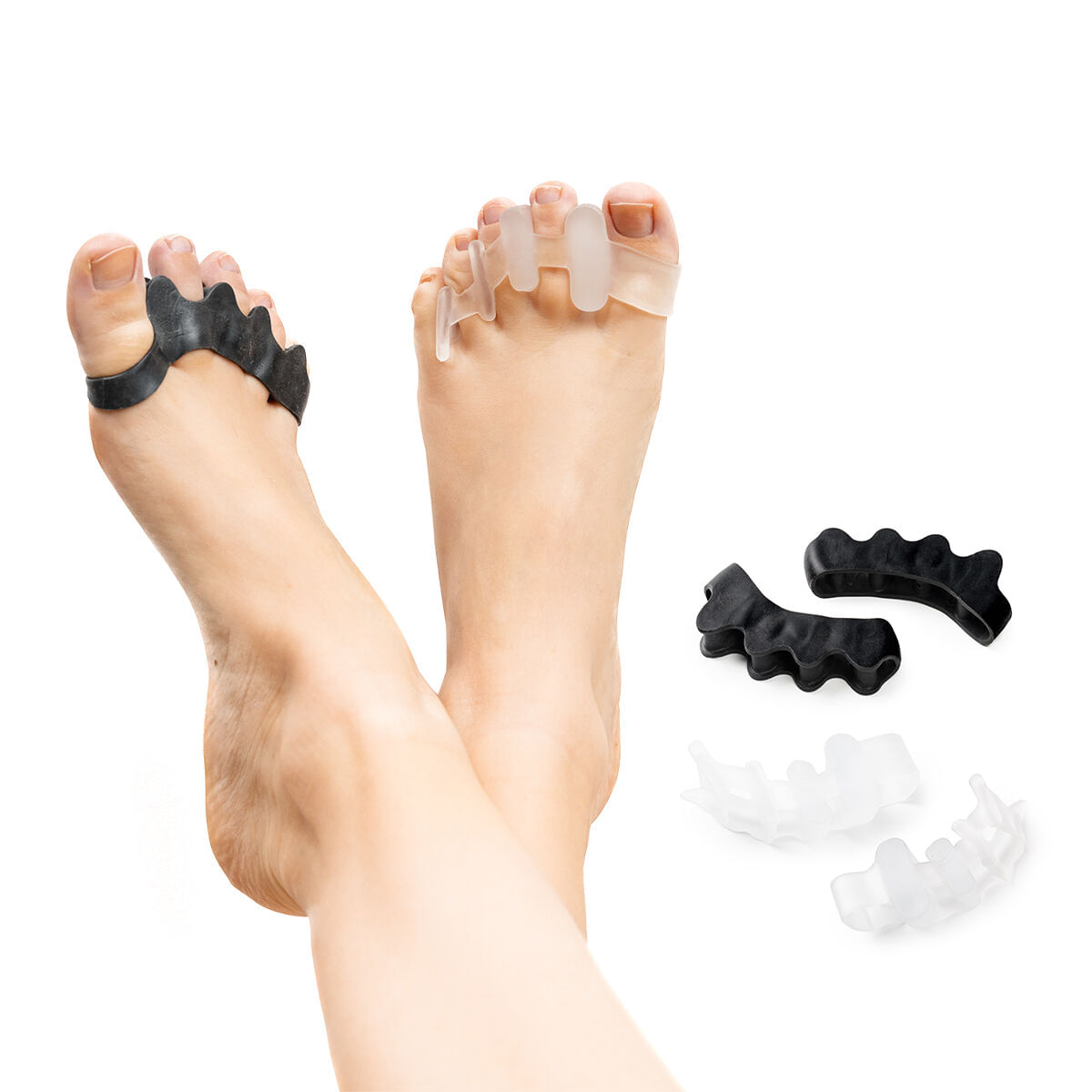 Separatoare de Degete pentru Relaxare si Sport Toelax InnovaGoods 4 Unitati