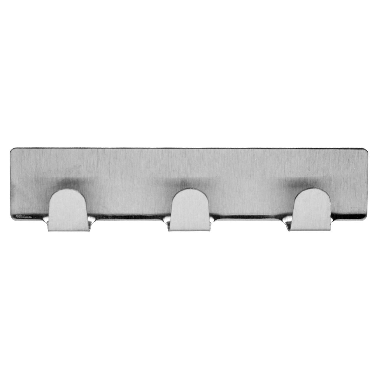 Cuier metalic autocolant, 11cm, capacitate 3kg, 3 spatii